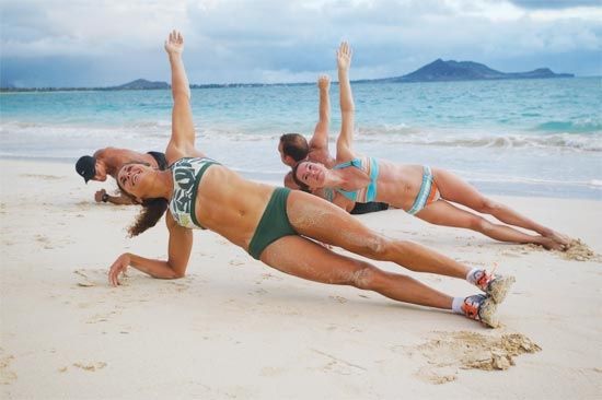 Crossfit on the beach