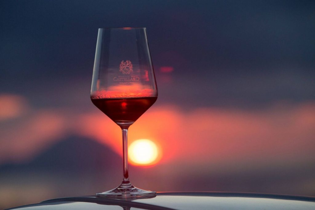 Wine tasting at Lipari island